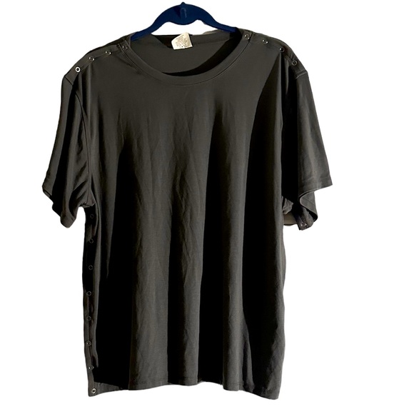 🌷Medical Recovery Snap Button Short Sleeve Top - Picture 1 of 2